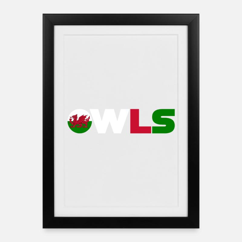 Wales - Framed poster (27 × 37 cm) - black