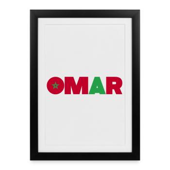Morocco - Framed poster (27 × 37 cm) - black - Front