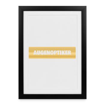 Geschenk für Augenoptiker - Gerahmtes Poster (27 × 37 cm) - Schwarz - Vorne