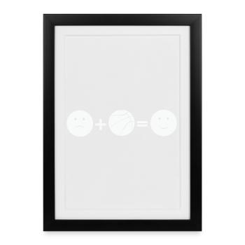 Basketball Love - Framed poster (27 × 37 cm) - black - Front