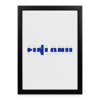 Finland - Affiche encadrée (27 × 37 cm) - noir - Devant