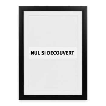 Nul si découvert - Affiche encadrée (27 × 37 cm) - noir - Devant