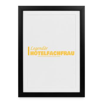 Occupation: Hotel manager - Framed poster (27 × 37 cm) - black - Front