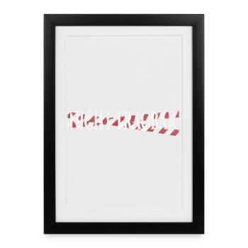 Unwearable – Black Humor Statement Design - Framed poster (27 × 37 cm) - black - Front