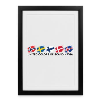 United Colors of Scandinavia - noir - Affiche encadrée (27 × 37 cm) - noir - Devant