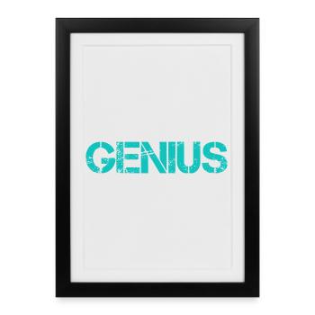 GENIUS - Framed poster (27 × 37 cm) - black - Front
