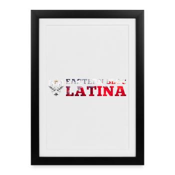 Eastern Bloc Latina Pole Poland White Eagle Gift - Framed poster (27 × 37 cm) - black - Front