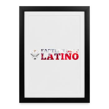 Eastern Bloc Latino Pole Poland White Eagle Gift - Framed poster (27 × 37 cm) - black - Front