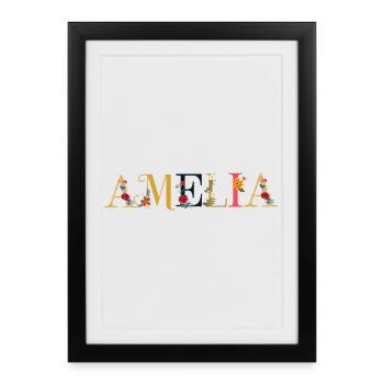 Amelia - Affiche encadrée (27 × 37 cm) - noir - Devant