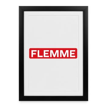 Lazy - Framed poster (27 × 37 cm) - black - Front