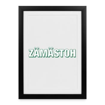 Diction du football de ZAEMAESTOH - Affiche encadrée (27 × 37 cm) - noir - Devant