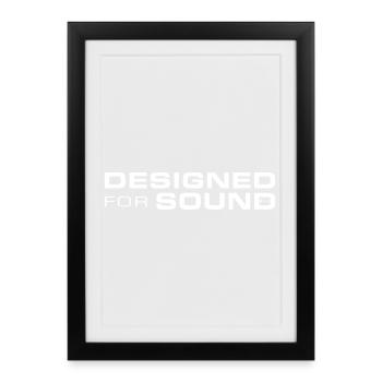 Conçu pour le son - Affiche encadrée (27 × 37 cm) - noir - Devant