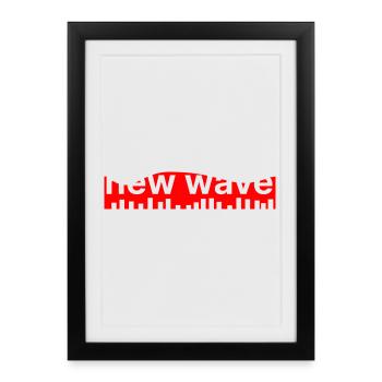 New Wave - Framed poster (27 × 37 cm) - black - Front