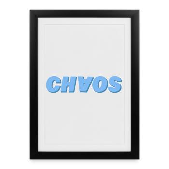Chaos - Framed poster (27 × 37 cm) - black - Front