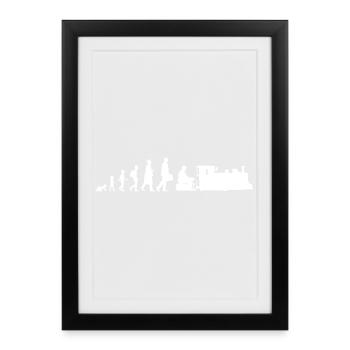 Eisenbahnfreund Development - Framed poster (27 × 37 cm) - black - Front