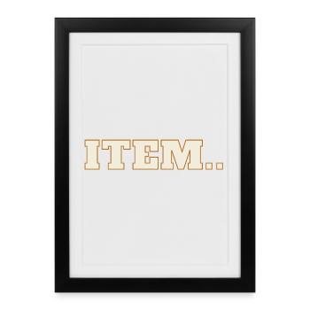 Objet - Expression bernoise-allemande pour o... ou quelque chose comme ça - Affiche encadrée (27 × 37 cm) - noir - Devant