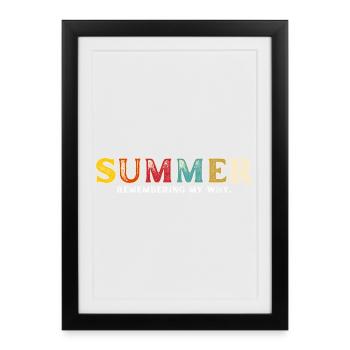 Funny Summer Break Quote Remembering My Why - Framed poster (27 × 37 cm) - black - Front