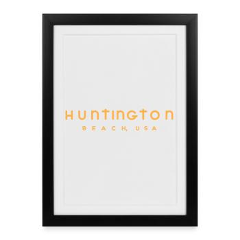 Naturally bold nautical graphic design - Framed poster (27 × 37 cm) - black - Front