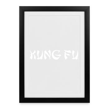 KUNG FU - Framed poster (27 × 37 cm) - black - Front