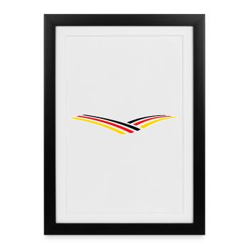 DL13 - Affiche encadrée (27 × 37 cm) - noir - Devant