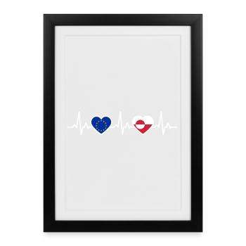 Greenland - Framed poster (27 × 37 cm) - black - Front