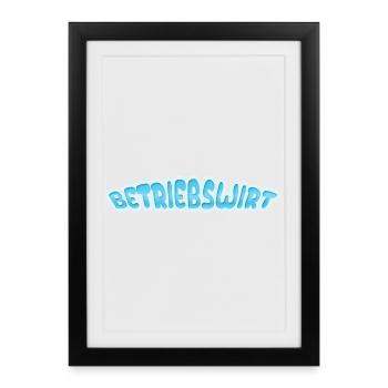 Emploi Économiste d’entreprise - Affiche encadrée (27 × 37 cm) - noir - Devant