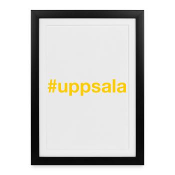 Uppsala Sverige Sweden Schweden - Framed poster (27 × 37 cm) - black - Front