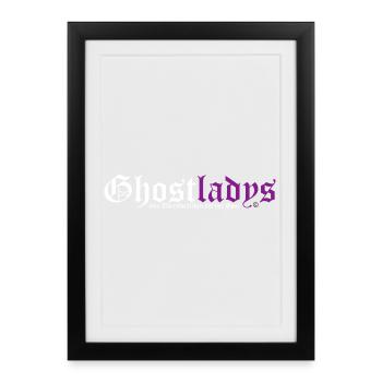 Ghostladys - Gerahmtes Poster (27 × 37 cm) - Schwarz - Vorne