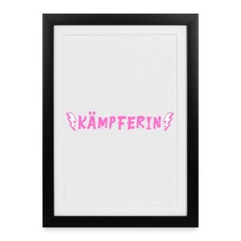 Fighter - Framed poster (27 × 37 cm) - black - Front