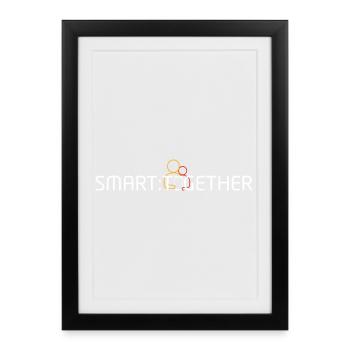 Smart Together white - Framed poster (27 × 37 cm) - black - Front