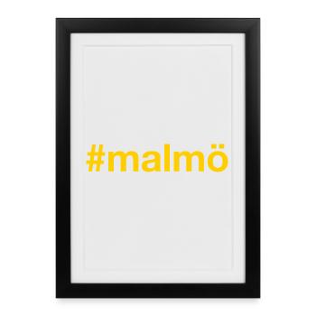 Malmö Sverige Sweden Schweden - Framed poster (27 × 37 cm) - black - Front