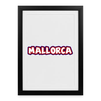 Mallorca - Gerahmtes Poster (27 × 37 cm) - Schwarz - Vorne