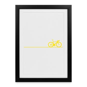 Bicycle Cycling Gift - Framed poster (27 × 37 cm) - black - Front