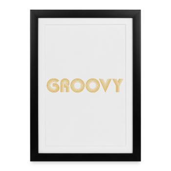 GROOVY Funk - Affiche encadrée (27 × 37 cm) - noir - Devant