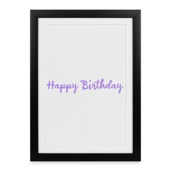 HAPPY BIRTHDAY - Affiche encadrée (27 × 37 cm) - noir - Devant