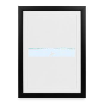 Big wave - Framed poster (27 × 37 cm) - black - Front