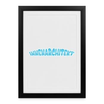 Interior Designer as Interior Designer - Framed poster (27 × 37 cm) - black - Front