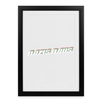 Nazis Raus | Retro Politisches Design - Gerahmtes Poster (27 × 37 cm) - Schwarz - Vorne