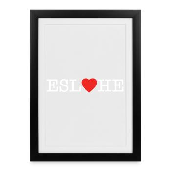 Eslohe - Framed poster (27 × 37 cm) - black - Front