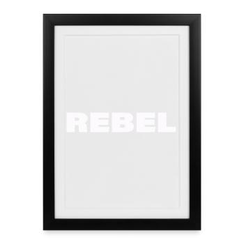 REBEL - Framed poster (27 × 37 cm) - black - Front