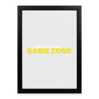 GAME ZONE - Framed poster (27 × 37 cm) - black - Front