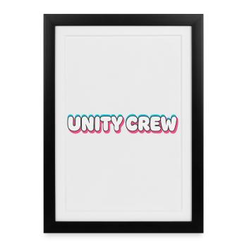 Unity Crew Graffiti Color Bubble - Framed poster (27 × 37 cm) - black - Front
