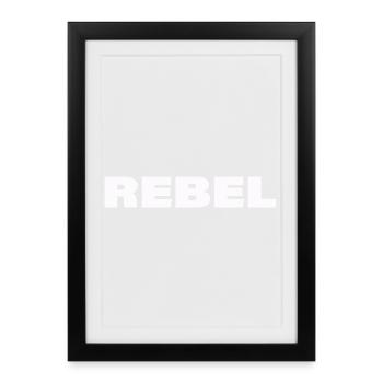 Rebel - Framed poster (27 × 37 cm) - black - Front