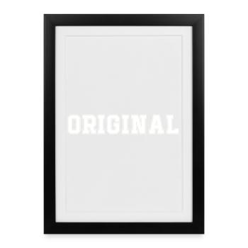 Original - Framed poster (27 × 37 cm) - black - Front