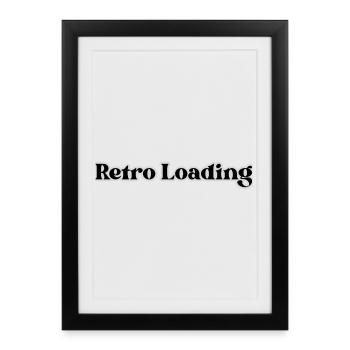 Rétro-chargement - Affiche encadrée (27 × 37 cm) - noir - Devant
