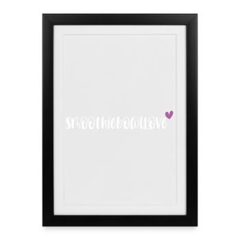 Smoothie Bowl Foodie Smoothiebowllove Gift - Framed poster (27 × 37 cm) - black - Front