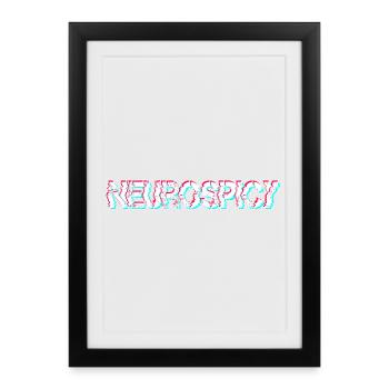 Neurospicy Neurodivergent ADHS Autismus - Gerahmtes Poster (27 × 37 cm) - Schwarz - Vorne
