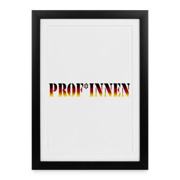Prof - Professional Female - Framed poster (27 × 37 cm) - black - Front