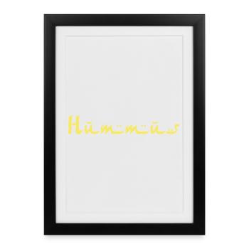 Hummus - Framed poster (27 × 37 cm) - black - Front