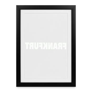 FRANKFURT - Gerahmtes Poster (27 × 37 cm) - Schwarz - Vorne